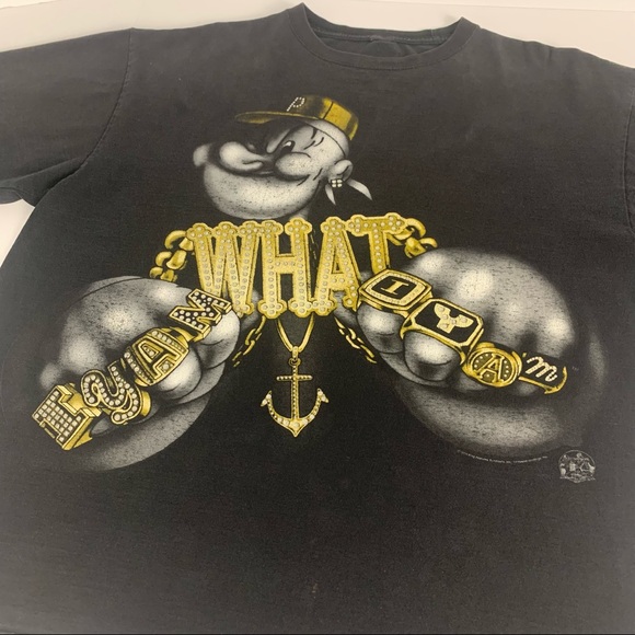 Y2K Popeye King Features Syndicate distressed T-Shirt Size XL/XXL? - Picture 7 of 12